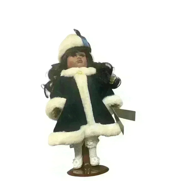 Collector's Choice fine bisque porcelain doll Classy African American - Picture 2 of 6